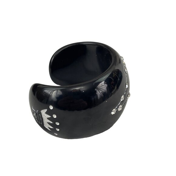 Jessica Kagan Cushman Black Pieces Zodiac Cuff Constellation Bracelet With Rhine - Picture 4 of 5